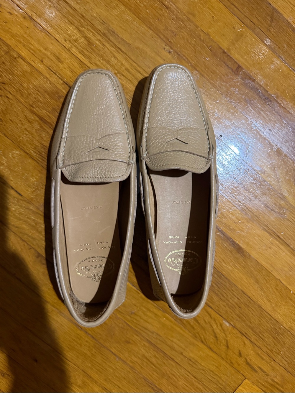 NWOT Church Classic Tan Leather Penny Loafers